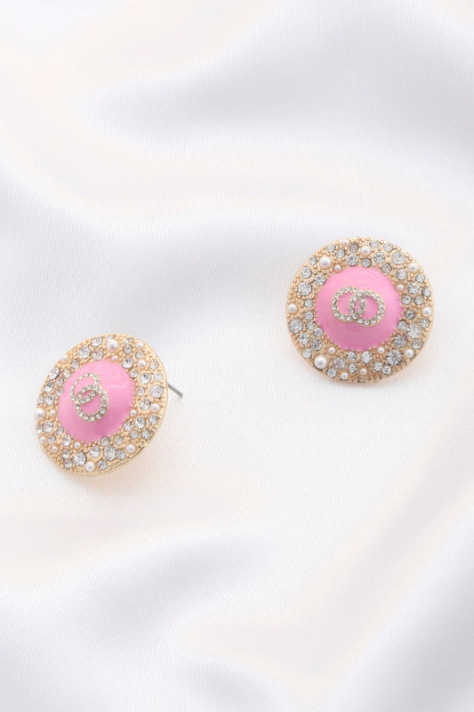 Double Circle Round Metal Earring