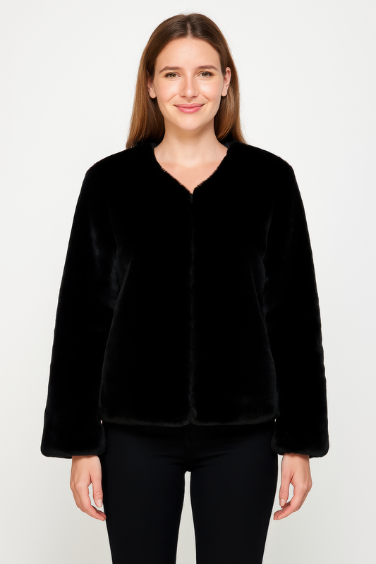 CC Diva Designs Faux Fur Trim Cape