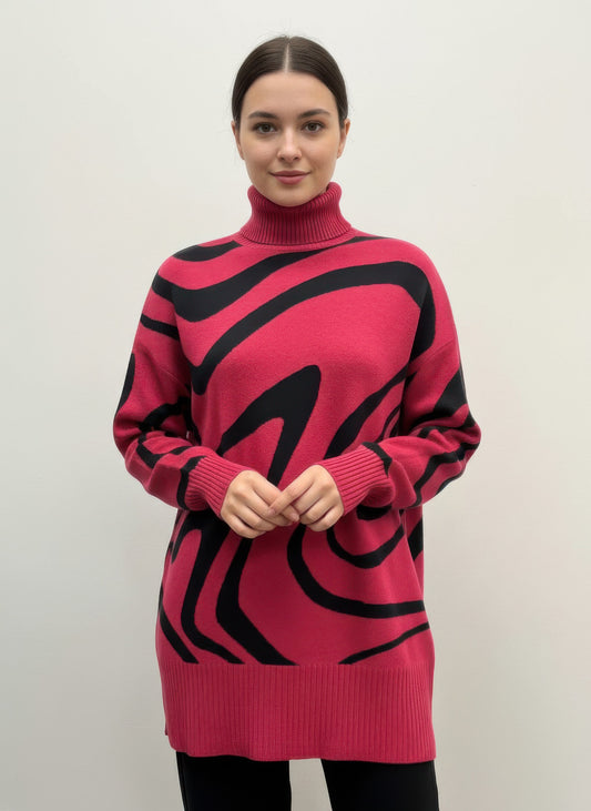 CC Diva Designs Ninety Printed Sweater