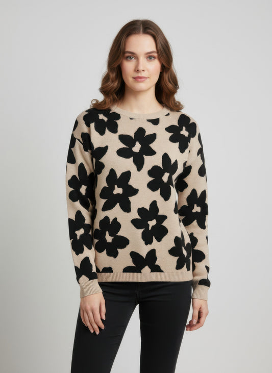 CC Diva Designs Ninety Printed Sweater