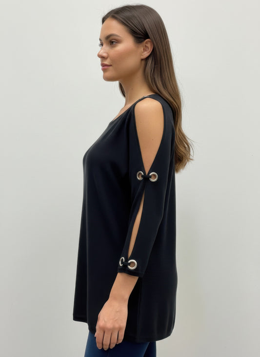 CC Diva Designs Cable & Gauge Pullover Sweater