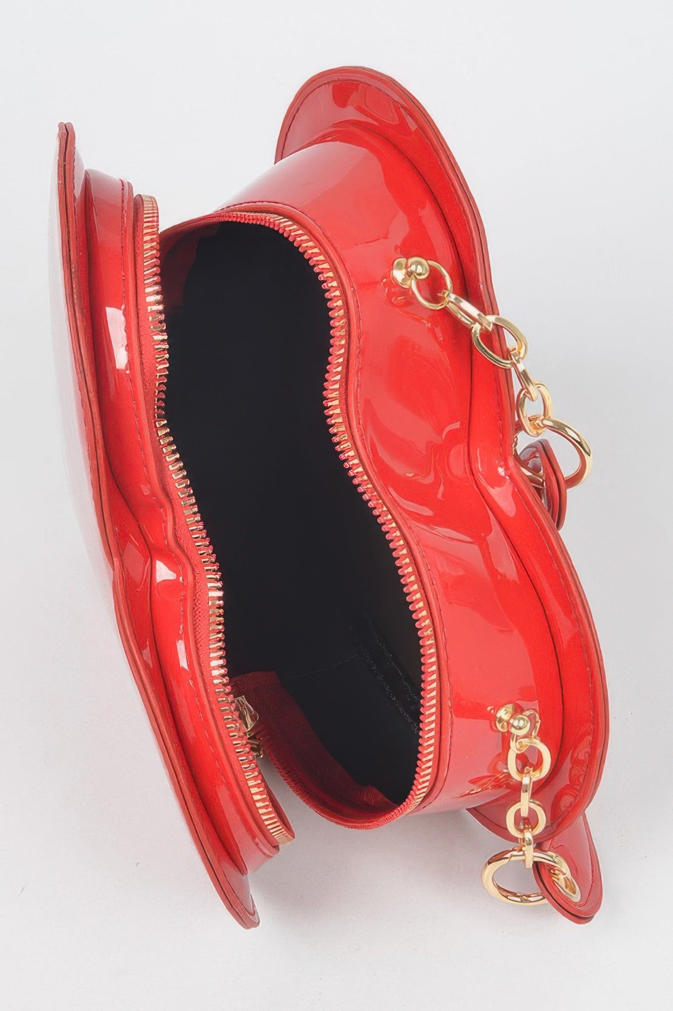 CC Diva Designs Enamal Heart Shape Crossbody Bag