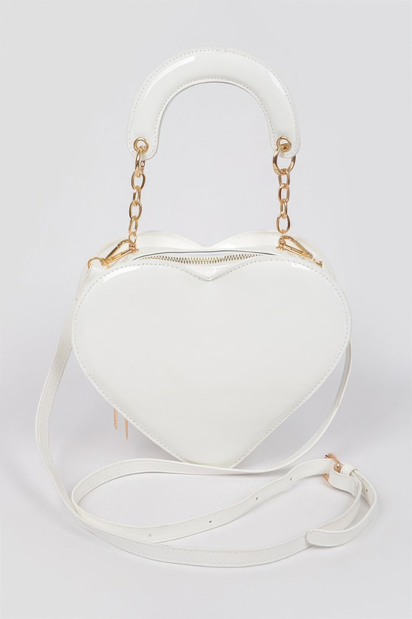 CC Diva Designs Enamal Heart Shape Crossbody Bag