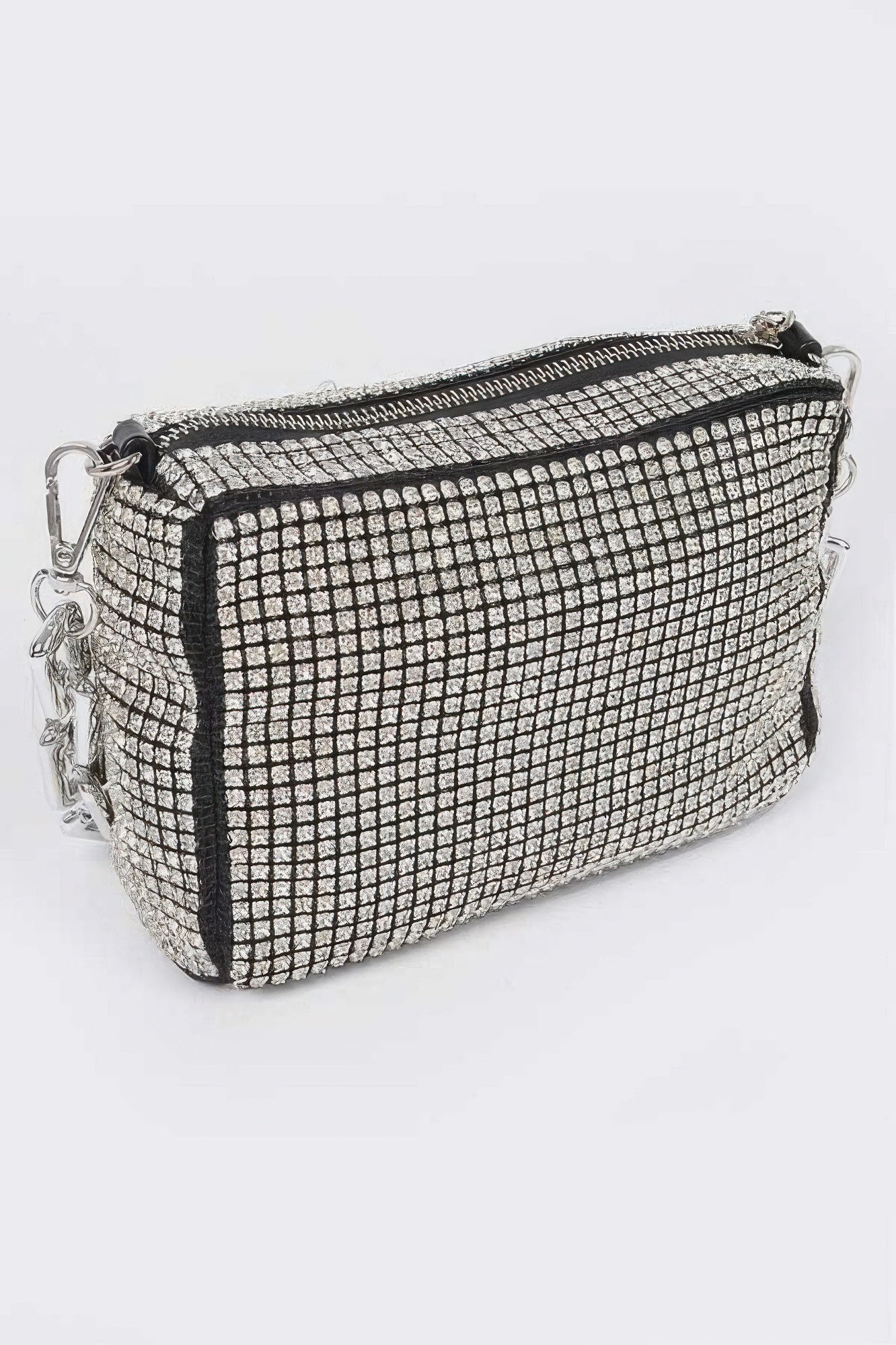 CC Diva Designs Oversized Rhinestone Bag W Link Chain